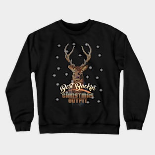 Christmas Buck Hunting Men Best Buckin Hunter Crewneck Sweatshirt